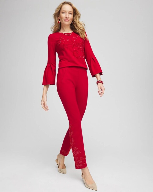 Juliet Embellished Ankle Pants - image 2